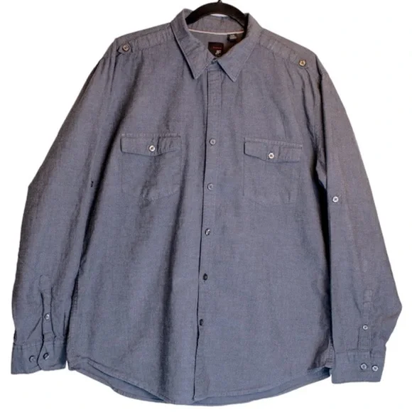 JF J.Ferrar Men's Rolled-Up Casual Shirt XL Neck Size 17-17.5 - Picture 3 of 9